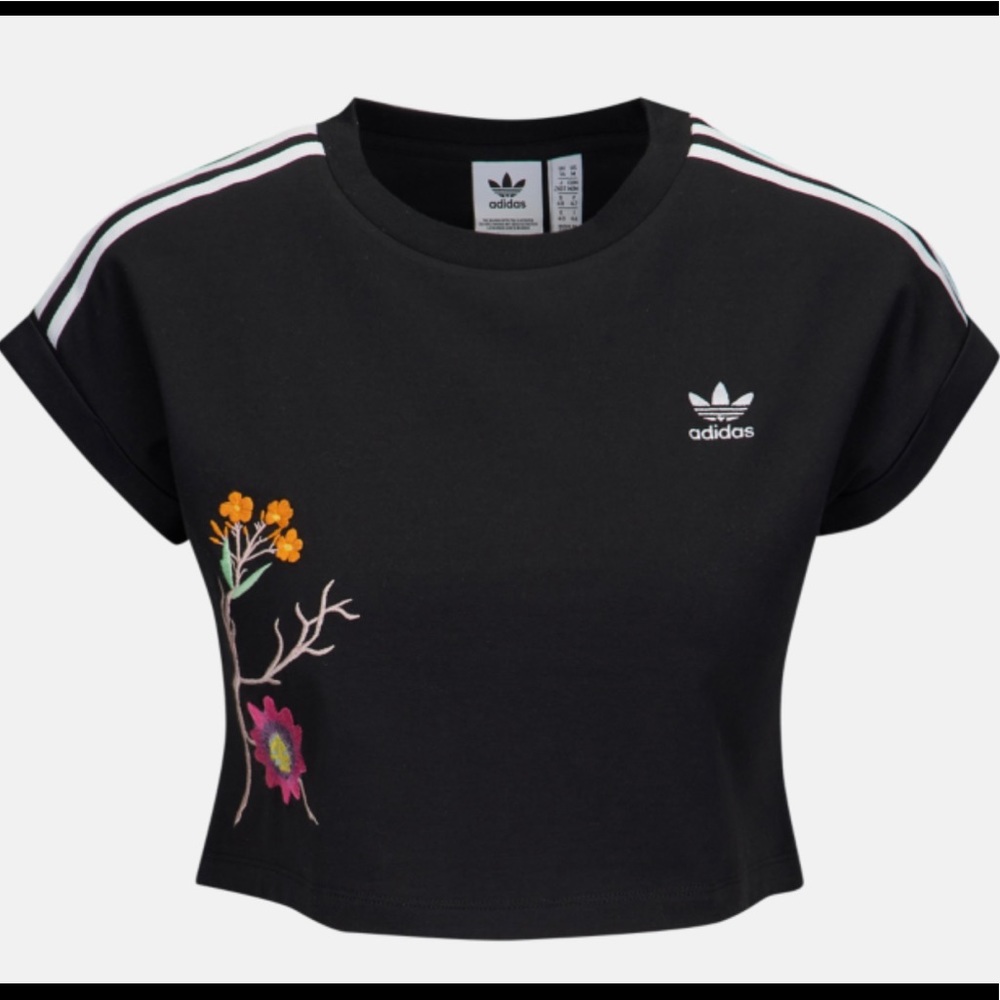 ✨NWT✨ Adidas Poisonous Garden Crop T-shirt